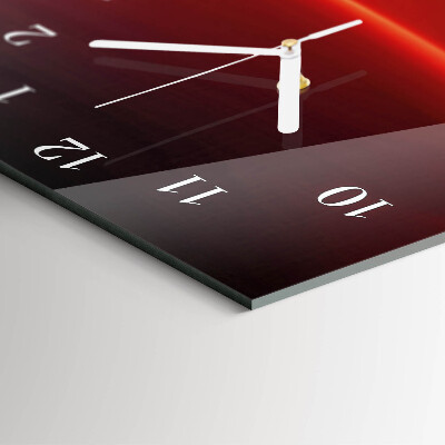 Verticale orologio in vetro Astrazione