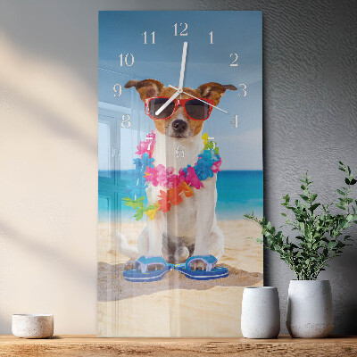Orologio con stampa verticale Cane