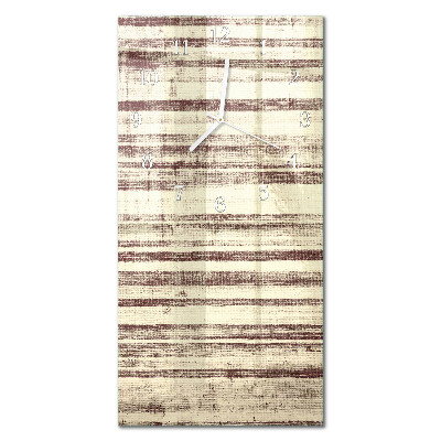 Orologio con stampa verticale Tela cerata