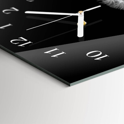 Verticale orologio in vetro Dente di leone