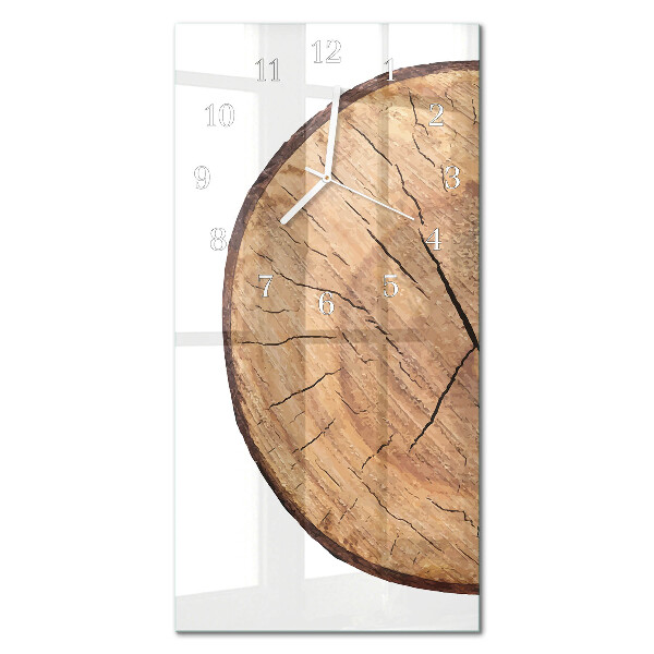 Orologio da parete verticale Travi di legno
