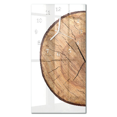 Orologio da parete verticale Travi di legno