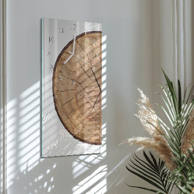 Orologio da parete verticale Travi di legno