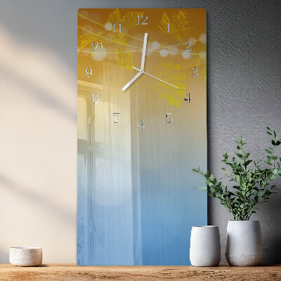 Verticale orologio in vetro Modello