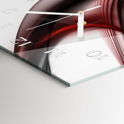Verticale orologio in vetro Linee astratte