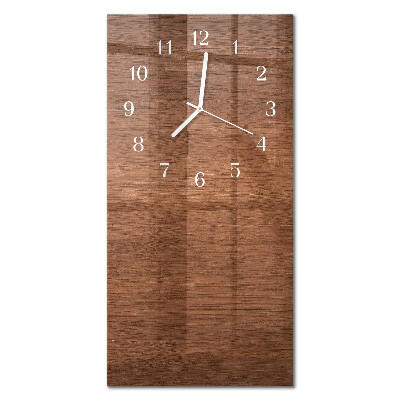 Orologio con stampa verticale Tavole di legno