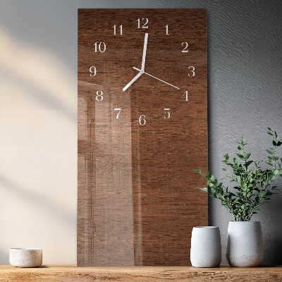 Orologio con stampa verticale Tavole di legno