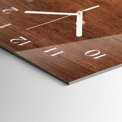 Orologio con stampa verticale Tavole di legno