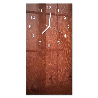 Orologio da parete verticale Pannelli di legno