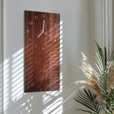 Orologio da parete verticale Pannelli di legno