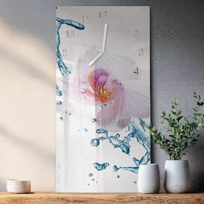 Orologio da parete verticale Orchidea