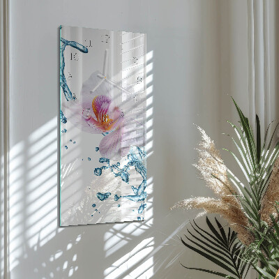 Orologio da parete verticale Orchidea
