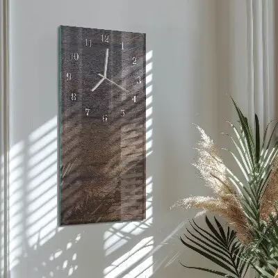 Verticale orologio Tavola di legno
