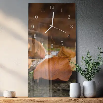 Orologio con stampa verticale Autunno