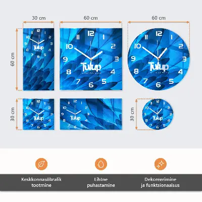 Orologio con stampa verticale Orchidee