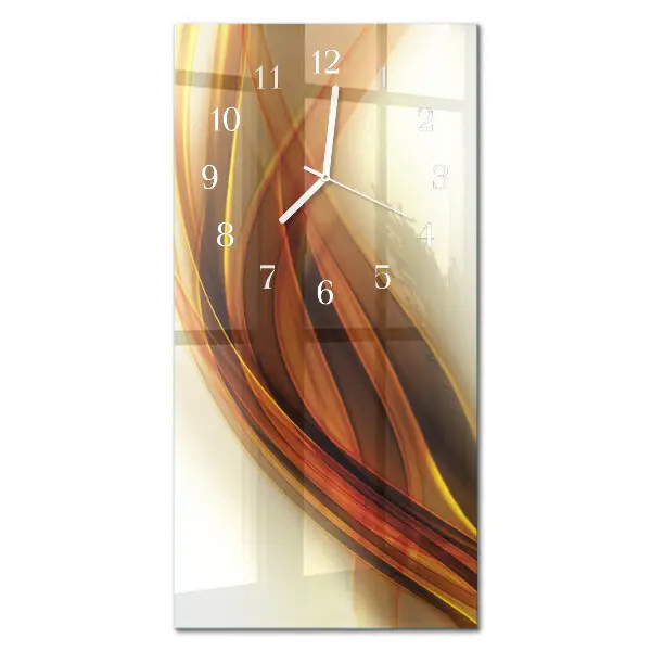 Verticale orologio in vetro Astrazione