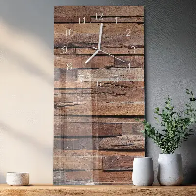 Orologio con stampa verticale Legna