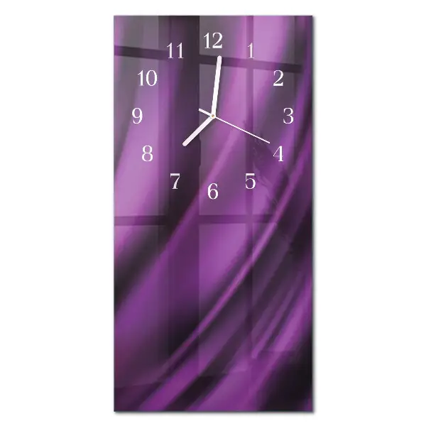 Verticale orologio in vetro Astrazione