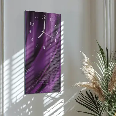 Verticale orologio in vetro Astrazione