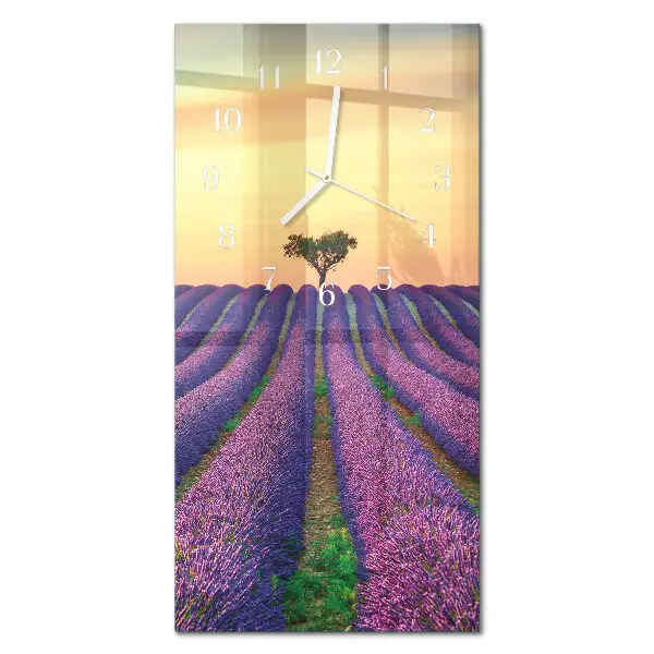 Verticale orologio Campo di lavanda