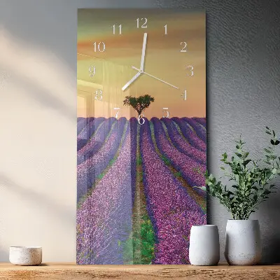 Verticale orologio Campo di lavanda