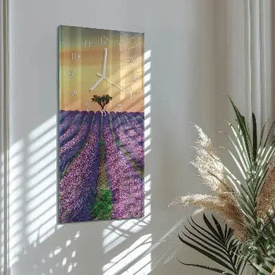 Verticale orologio Campo di lavanda