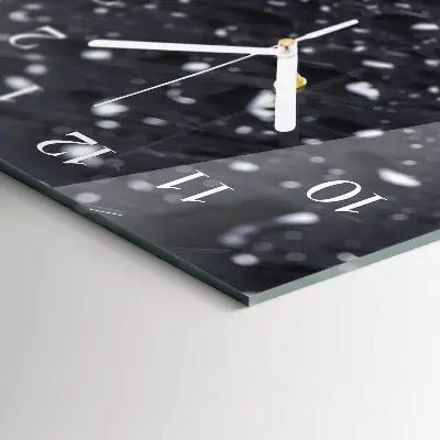 Verticale orologio in vetro Una goccia d'acqua