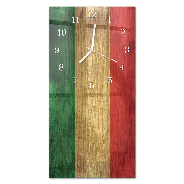 Orologio da parete verticale Bandiera italiana