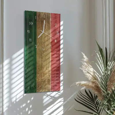 Orologio da parete verticale Bandiera italiana