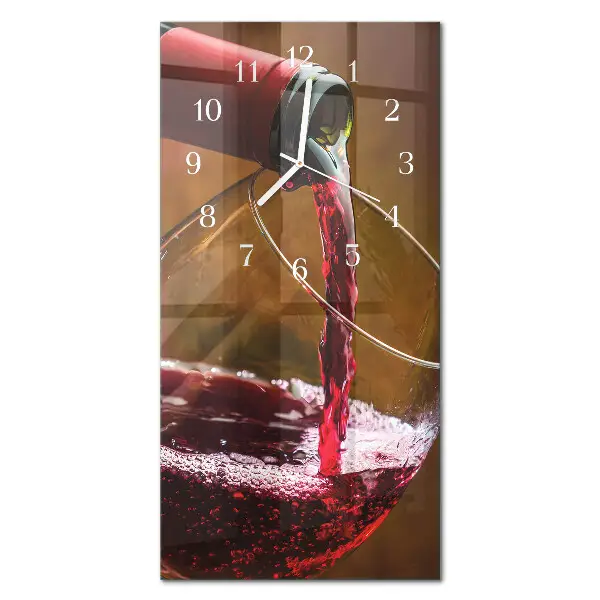 Orologio con stampa verticale Vino