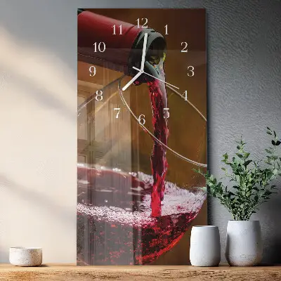 Orologio con stampa verticale Vino