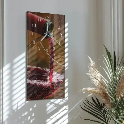 Orologio con stampa verticale Vino