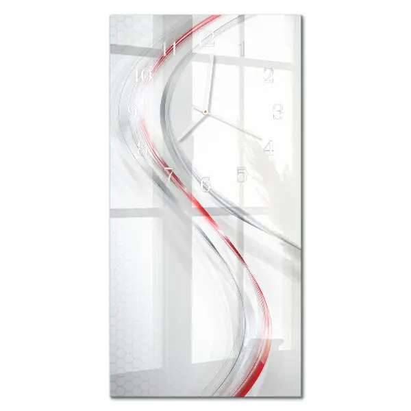 Verticale orologio in vetro Curva