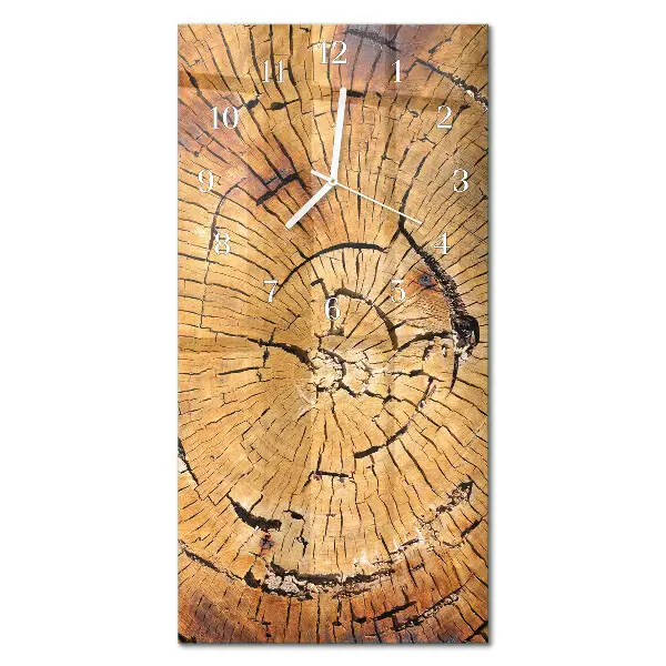 Orologio con stampa verticale Venature del legno