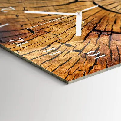 Orologio con stampa verticale Venature del legno