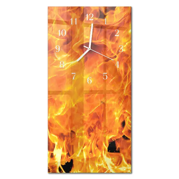 Orologio con stampa verticale Fuoco