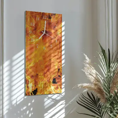 Orologio con stampa verticale Fuoco