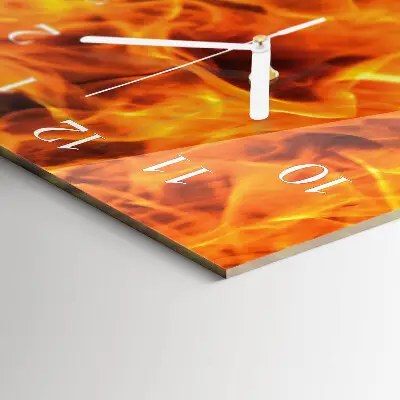 Orologio con stampa verticale Fuoco