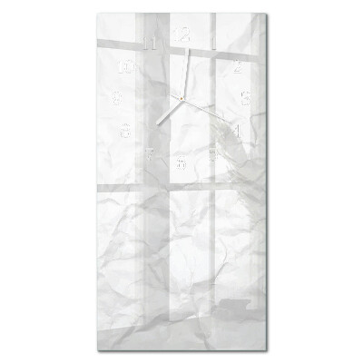 Verticale orologio Un foglio di carta