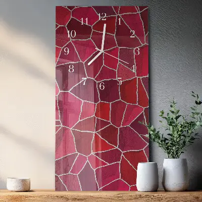 Orologio con stampa verticale Motivo a pietra