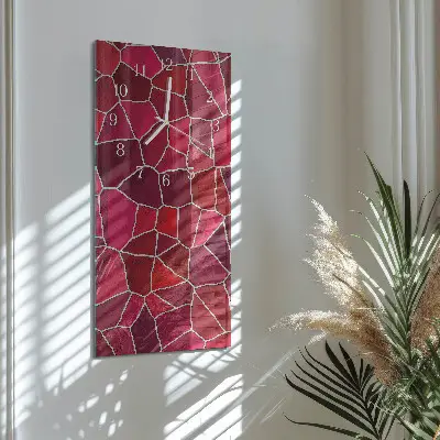 Orologio con stampa verticale Motivo a pietra