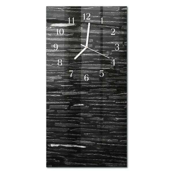 Verticale orologio in vetro Pietre