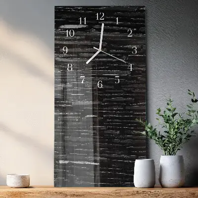 Verticale orologio in vetro Pietre