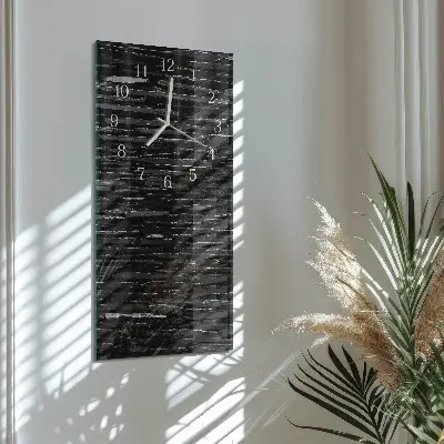 Verticale orologio in vetro Pietre