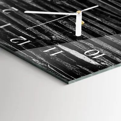 Verticale orologio in vetro Pietre