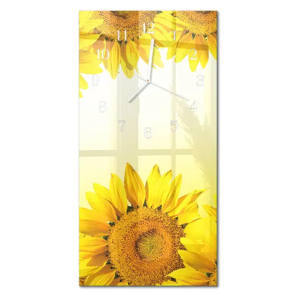 Orologio con stampa verticale Girasole