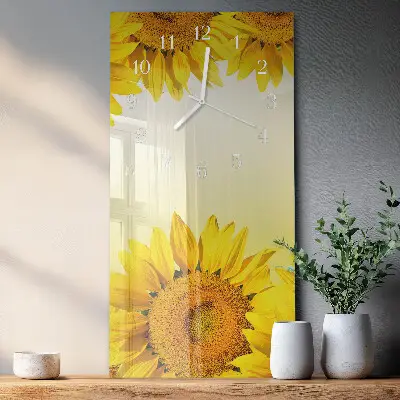 Orologio con stampa verticale Girasole