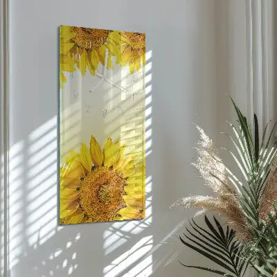 Orologio con stampa verticale Girasole