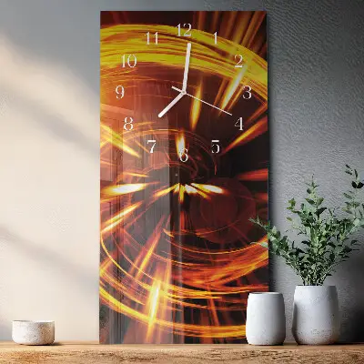 Verticale orologio in vetro Modello