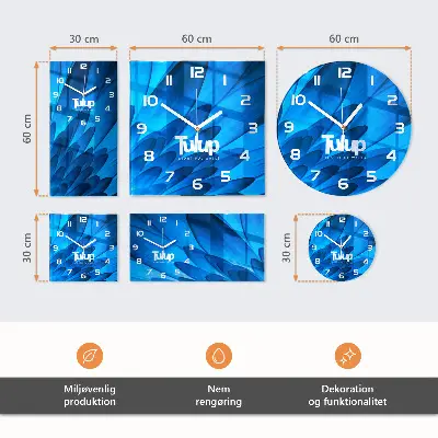 Verticale orologio in vetro Tavolo